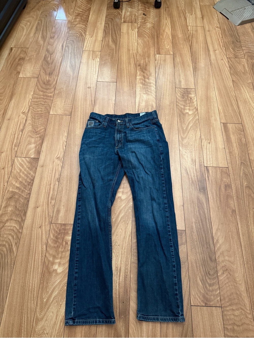 Cinch Silver Label Men's Straight Jeans in Dark Blue Wash